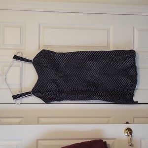Navy Blue Polka Dot Sundress